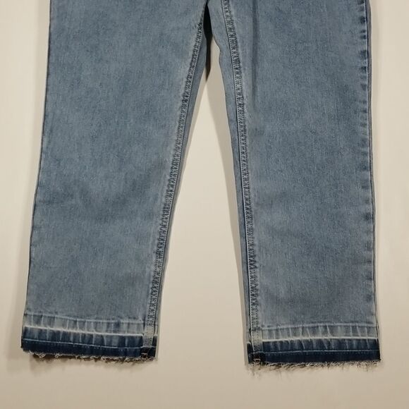 NWT Elasticated-Waist Denim Trousers in Blue Womens Size 34 - Picture 6 of 12